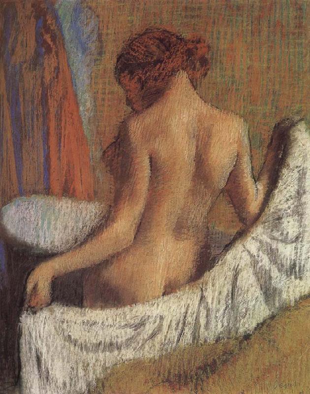 Edgar Degas After bath china oil painting image
